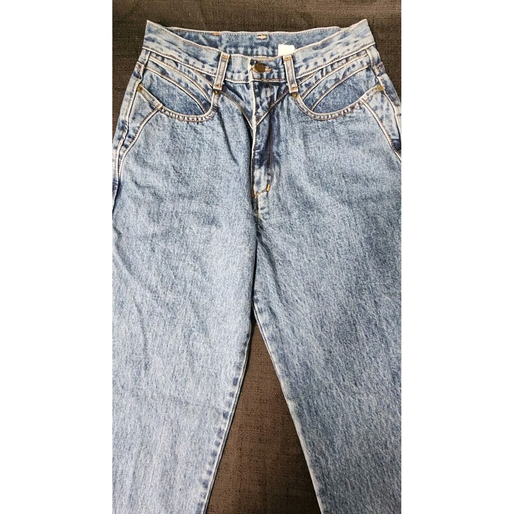 Vintage 90s‎ Marcel Dachet Denim Jeans Womens 12 W26 Blue Australia Acid Wash - Picture 5 of 12